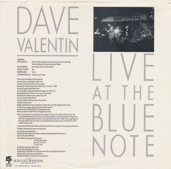 Dave Valentin - Live At The Blue Note