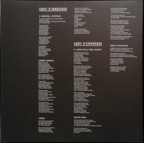 Nico Di Palo - Canti D'Innocenza Canti D'Esperienza