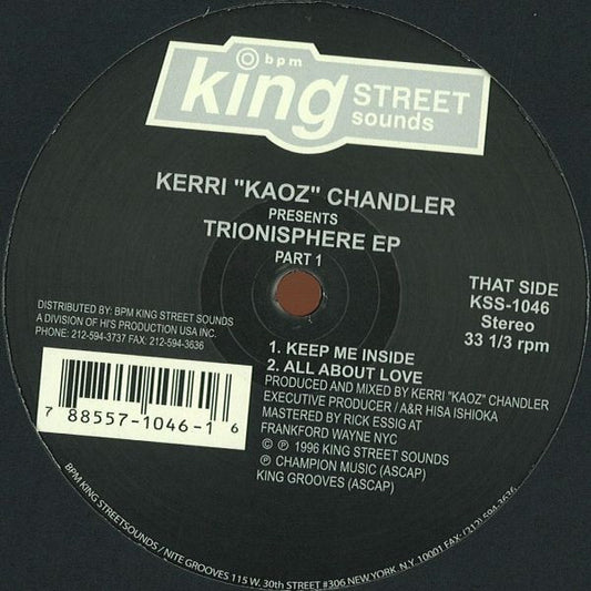 Kerri Chandler - Trionisphere EP (Part 1)
