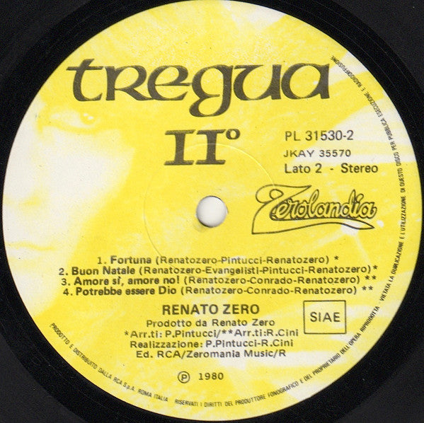 Renato Zero - Tregua