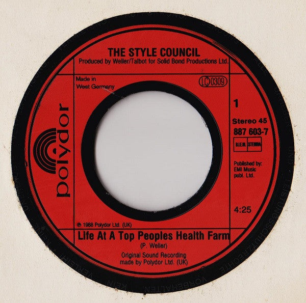 The Style Council - Life At A Top Peoples Health Farm (7")