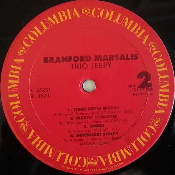 Branford Marsalis - Trio Jeepy