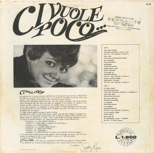 Rita Pavone - Ci Vuole Poco
