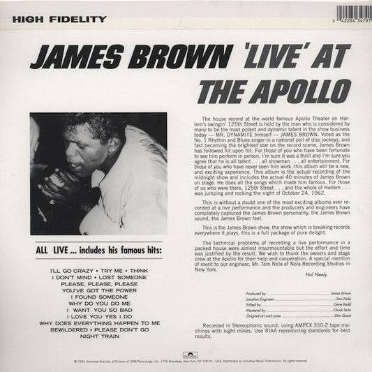 James Brown - 'Live' At The Apollo