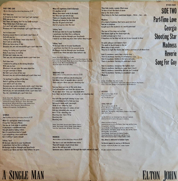 Elton John - A Single Man