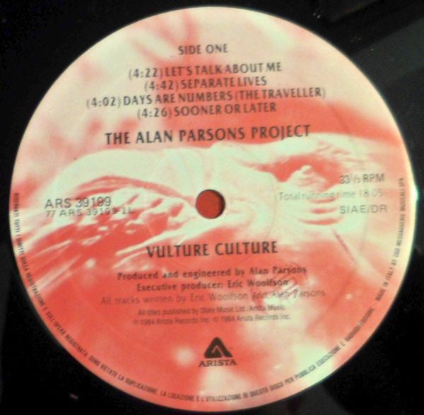 The Alan Parsons Project - Vulture Culture