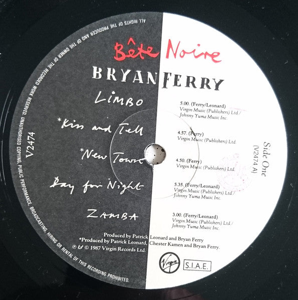Bryan Ferry - Bête Noire