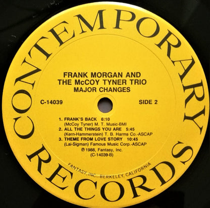 Frank Morgan And The McCoy Tyner Trio ‎– Major Changes
