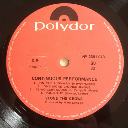Stone The Crows - Ontinuous Performance