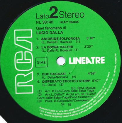 Lucio Dalla - Quel Fenomeno Di Lucio Dalla