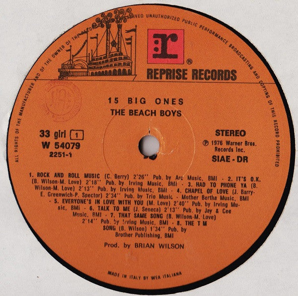 The Beach Boys - 15 Big Ones