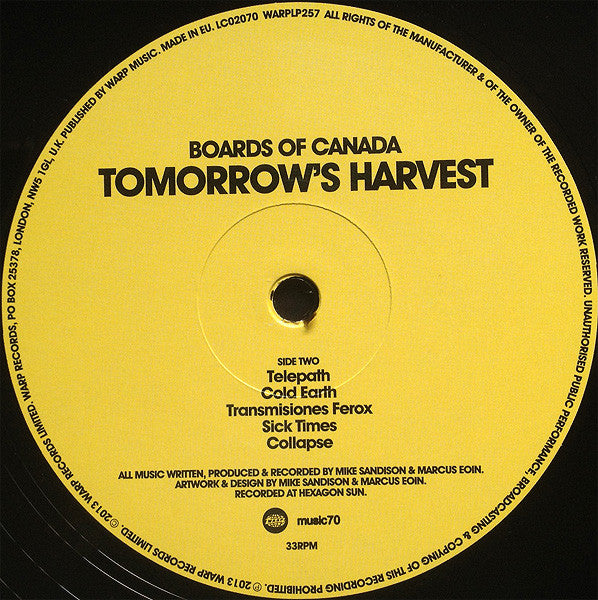 Boards Of Canada - Tomorrow's Harvest