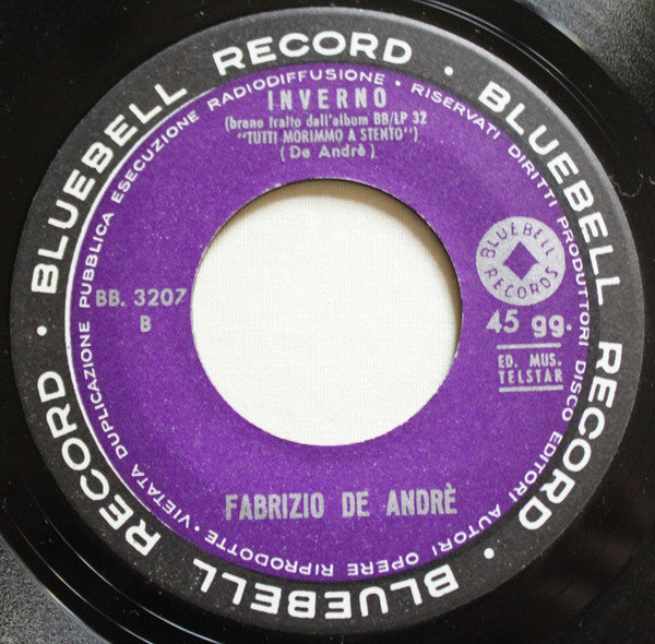 Fabrizio De André - La Leggenda Di Natale / Inverno