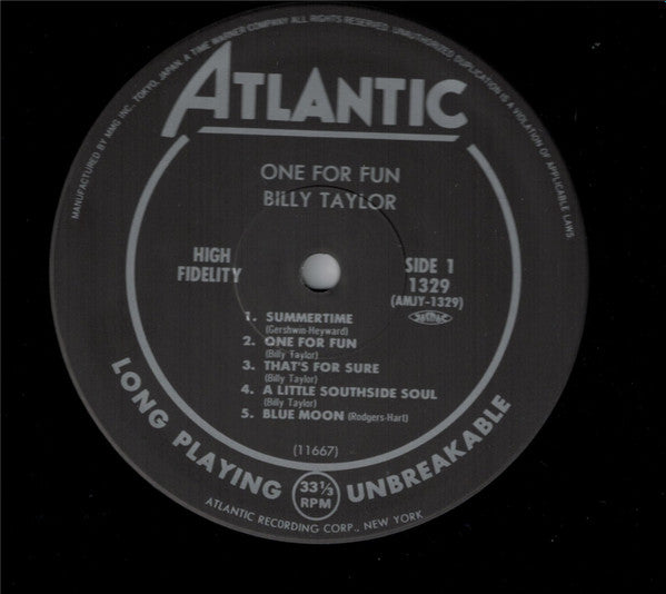 Billy Taylor - One For Fun