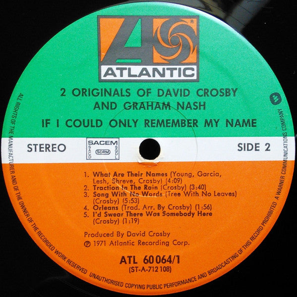 David Crosby - 2 Originals Of David Crosby & Graham Nash