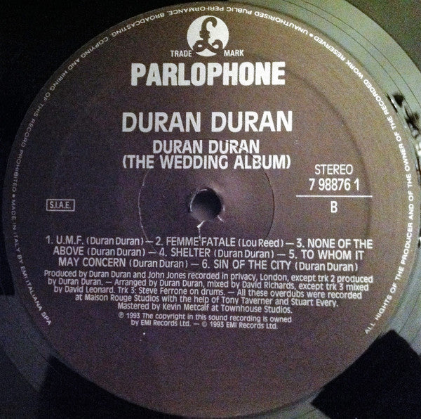 Duran Duran - Duran Duran (The Wedding Album)