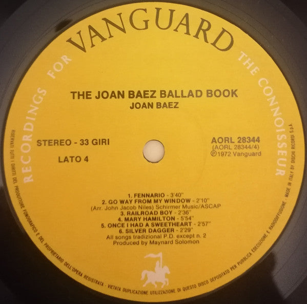 Joan Baez - The Joan Baez Ballad Book