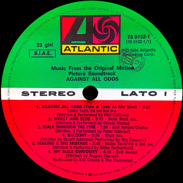 Various - Against All Odds (Music From The Original Motion Picture Soundtrack)