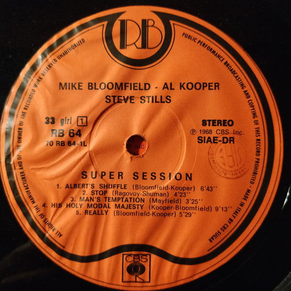 Mike Bloomfield - Super Session