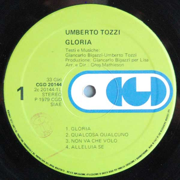 Umberto Tozzi - Gloria