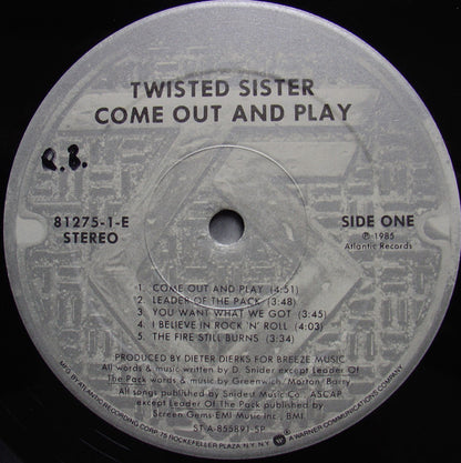 Twisted Sister - Come Out And Play