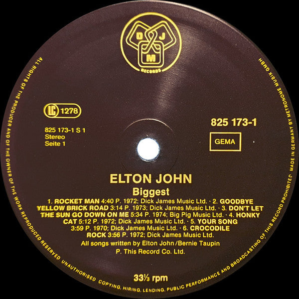 Elton John - Biggest