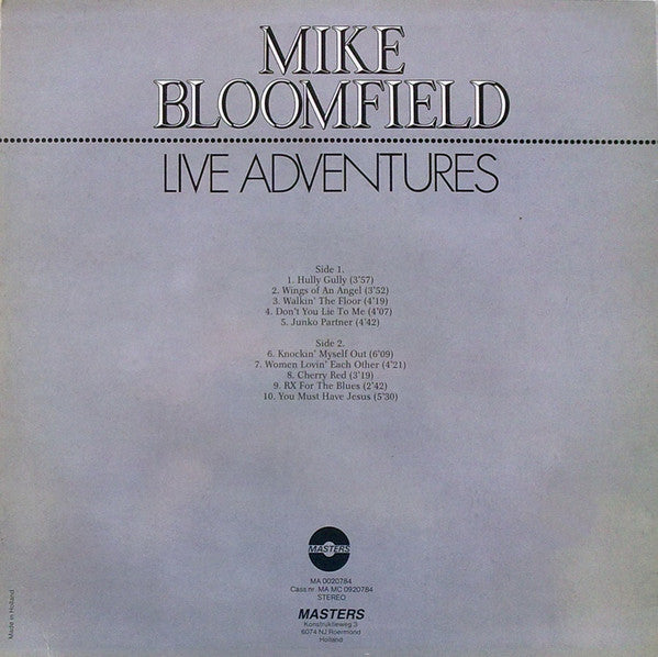 Mike Bloomfield - Live Adventures