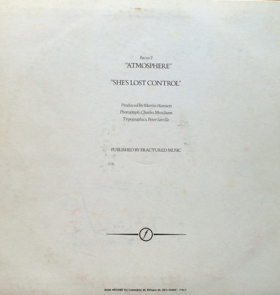 Joy Division - Atmosphere