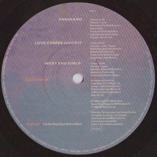 Pet Shop Boys - Disco