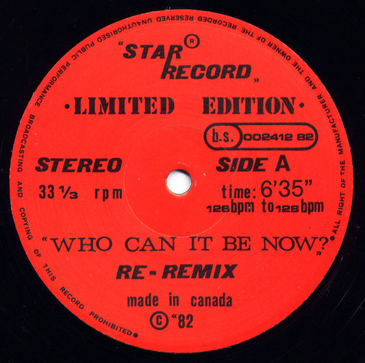 Men At Work - Who Can It Be Now?