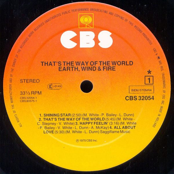 Earth, Wind & Fire - That's The Way Of The World