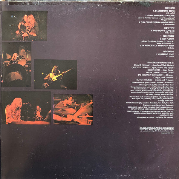 The Allman Brothers Band - The Allman Brothers Band At Fillmore East