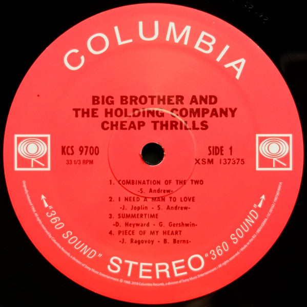 Big Brother & The Holding Company - Cheap Thrills (nuovo)