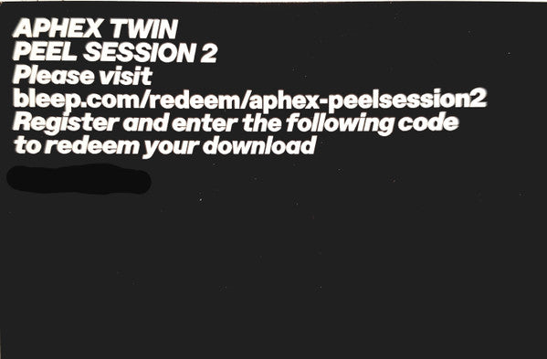 Aphex Twin - Peel Session 2 TX 10/04/95