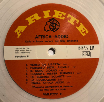 Riz Ortolani - Africa Addio (Colonna Sonora Originale Del Film) (nuovo)