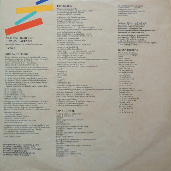 Claudio Baglioni - Strada Facendo
