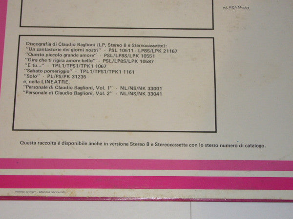 Claudio Baglioni - Personale Di Claudio Baglioni Vol. 3