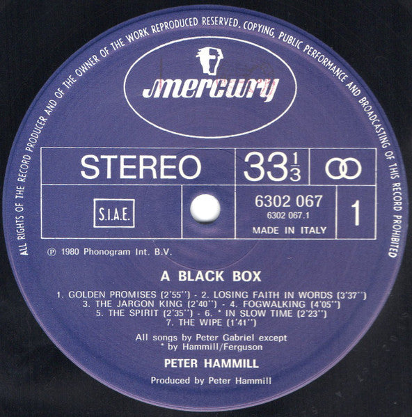Peter Hammill - A Black Box