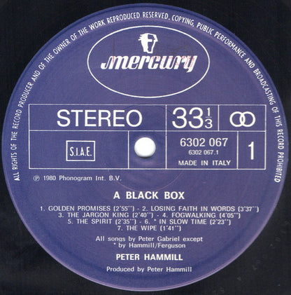 Peter Hammill - A Black Box