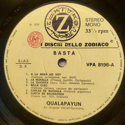 Quilapayún - Basta (Canti Rivoluzionari)