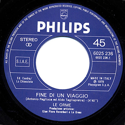 Le Orme - Fine Di Un Viaggio / Il Mago