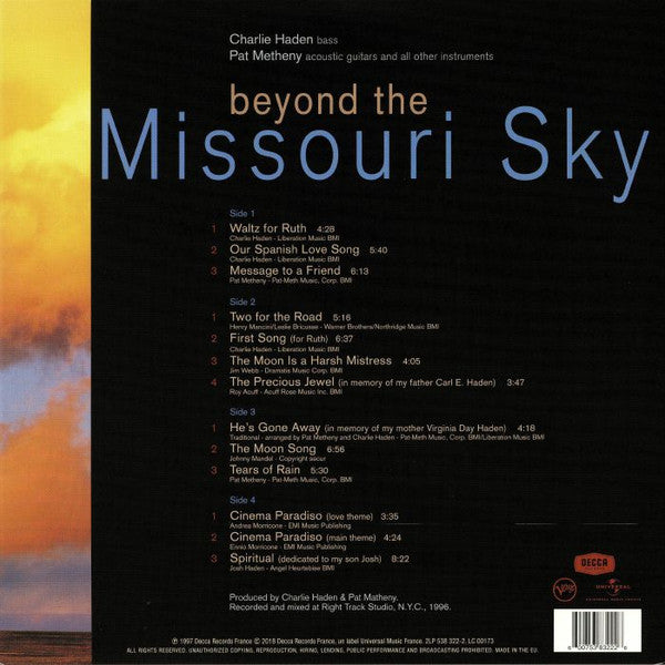 Charlie Haden - Beyond The Missouri Sky (Short Stories)