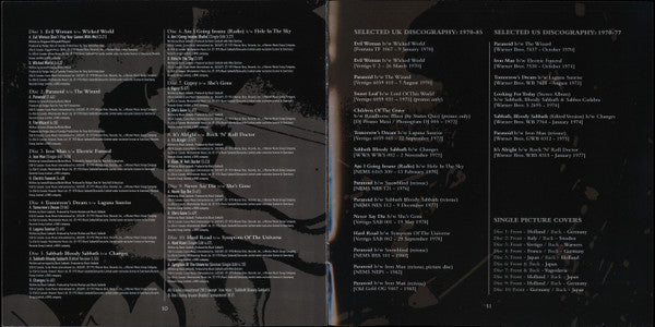 Black Sabbath - Supersonic Years: The Seventies Singles Box Set