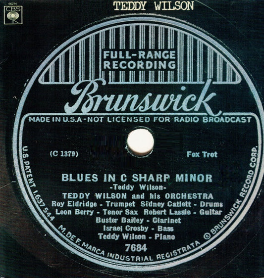 Teddy Wilson - Blues In C Sharp Minor