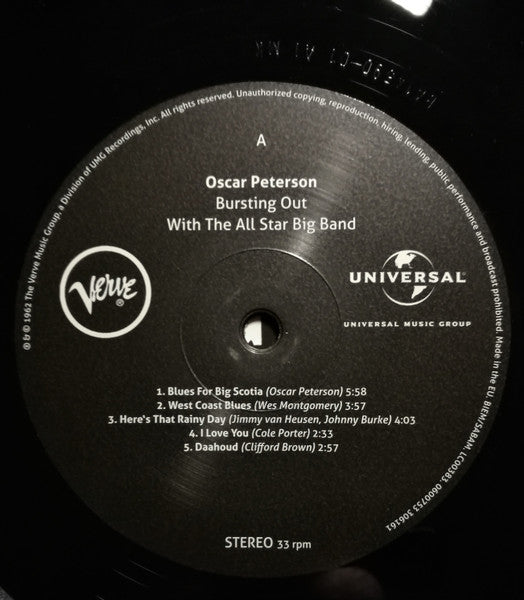 The Oscar Peterson Trio - Bursting Out With The All-Star Big Band