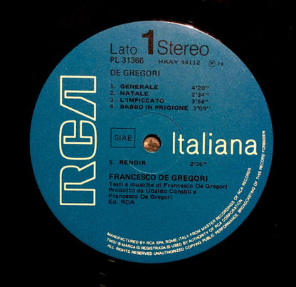 Francesco De Gregori - De Gregori