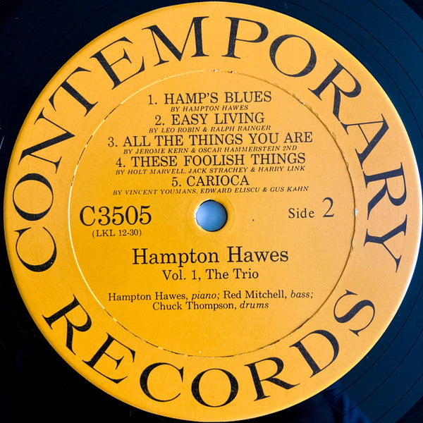 Hampton Hawes Trio - Hampton Hawes Trio, Vol. 1