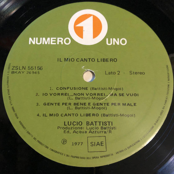 Lucio Battisti - Il Mio Canto Libero