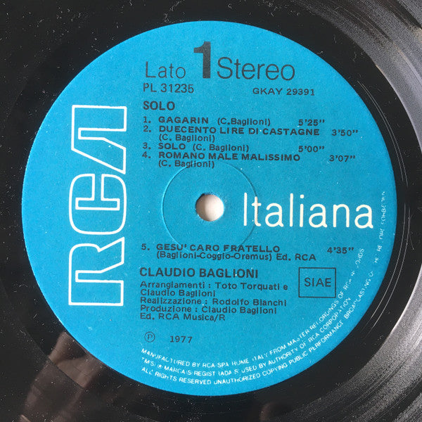 Claudio Baglioni - Solo