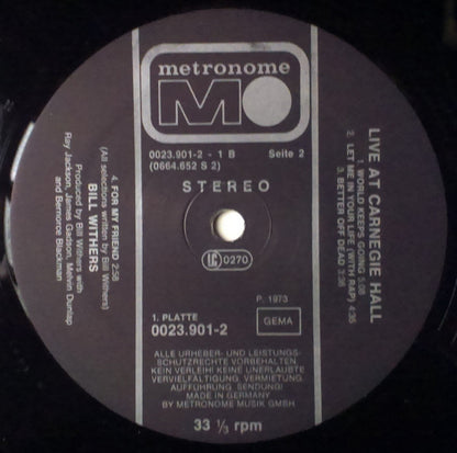 Bill Withers - Bill Withers Live At Carnegie Hall